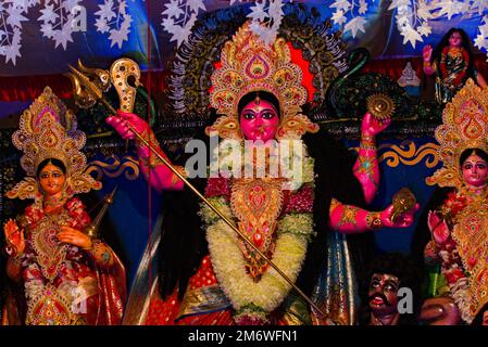 devi durga Göttin Idol beim durga Puja Festival Stockfoto