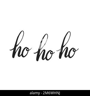 Ho ho ho Typografie Stil Vektor Stock Vektor