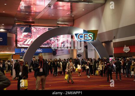 Las Vegas, NV, USA. 5. Januar 2023. Blick auf die CES 2023 auf der Las Vegas Convention in Las Vegas, Nevada am 5. Januar 2023. Kredit: Mpi34/Media Punch/Alamy Live News Stockfoto