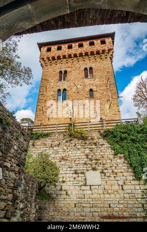 Schloss von Trisobbio Stockfoto