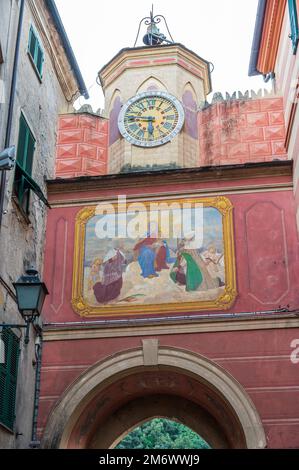 Das Antike Tor in Finalborgo Stockfoto