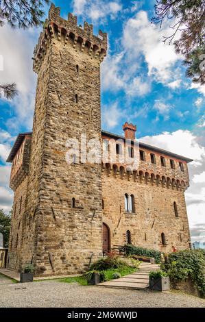Schloss von Trisobbio Stockfoto