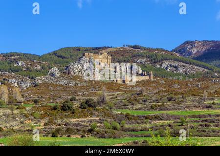 Schloss von Loarre, Aragon, Spanien Stockfoto