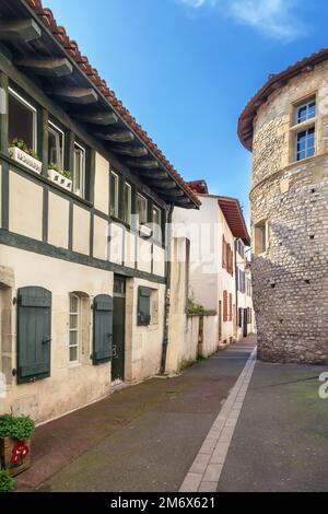 Straße in Bayonne, Frankreich Stockfoto