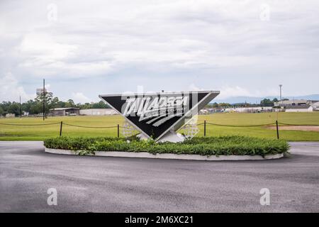 Ein internationaler Motorsportkomplex in Talladega, Alamaba Stockfoto