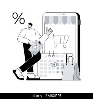 Deferment of payment abstract concept vector illustration. Net payment terms, buy now pay later, student loan dept, financial hardship, qualify for de Stock Vector