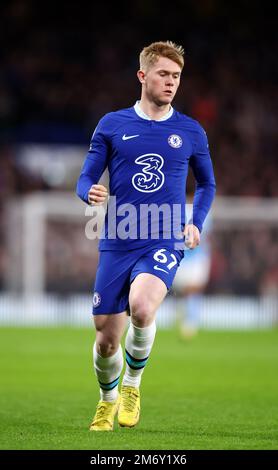 London, England, 5. Januar 2023. Lewis Hall of Chelsea während des Premier League-Spiels auf der Stamford Bridge, London. Der Bildausdruck sollte lauten: David Klein/Sportimage Stockfoto