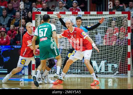 Odense, Dänemark. 05. Januar 2023. Simon Hald (34) aus Dänemark während des Testspiels zwischen Dänemark und Saudi-Arabien in der Jyske Bank Arena in Odense gesehen. (Foto: Gonzales Photo/Alamy Live News Stockfoto