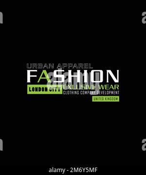 Mode Exklusiv Bekleidung für Aufdruck T-Shirt Kreatives Strong Sport Vector Textdesign Stock Vektor