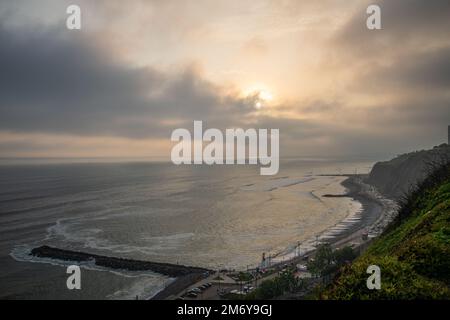 Miraflores-Aussichtspunkt in Lima Peru Stockfoto