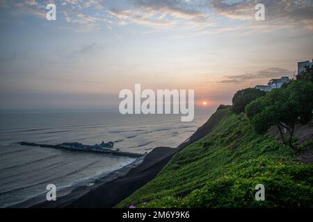 Miraflores-Aussichtspunkt in Lima Peru Stockfoto