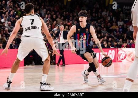 Barcelona, Spanien - 05/01/2023, Kyle Kuric vom FC Barcelona während des EuroLeague-Basketballspiels der Turkish Airlines zwischen dem FC Barcelona und Virtus Segafredo Bologna am 5. Januar 2023 im Palau Blaugrana in Barcelona, Spanien - Foto: Javier Borrego/DPPI/LiveMedia Stockfoto