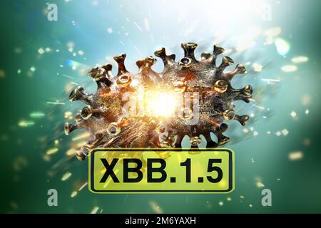 Corona Variante XBB.1,5, symbolisches Bild Stockfoto