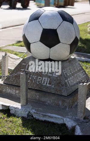 Zulueta Villa Clara, Kuba, gilt als der Geburtsort des Fußballs, da es eines der ersten Dörfer war, in dem dieser Sport gemacht wurde. Stockfoto