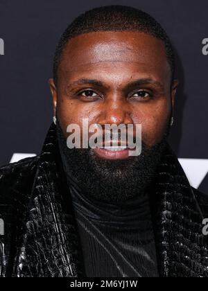 Hollywood, Usa. 05. Januar 2023. HOLLYWOOD, LOS ANGELES, KALIFORNIEN, USA - JANUAR 05: Rayan Lawrence trifft auf der Los Angeles Premiere von STARZ' 'BMF' (Black Mafia Family) Staffel 2 ein, die am 5. Januar 2023 im TCL Chinese Theatre IMAX in Hollywood, Los Angeles, Kalifornien, USA stattfindet. (Foto: Xavier Collin/Image Press Agency) Kredit: Image Press Agency/Alamy Live News Stockfoto