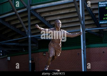 Statue von John Francis Leslie vom Künstler Andy Edwards, der Englands erster schwarzer Fußballspieler sein sollte. Stockfoto