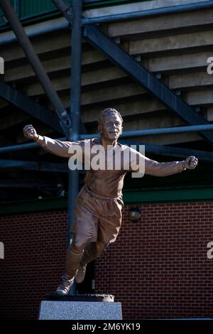 Statue von John Francis Leslie vom Künstler Andy Edwards, der Englands erster schwarzer Fußballspieler sein sollte. Stockfoto