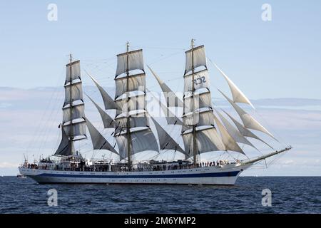 Russisches Großsegler mir, Turku-Rennbeginn, 2009 Stockfoto