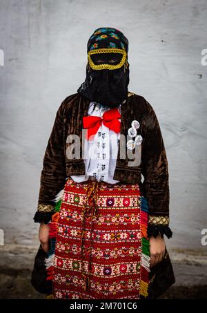 Buso-Festlichkeiten/Poklade aus Mohacs, Ungarn Stockfoto