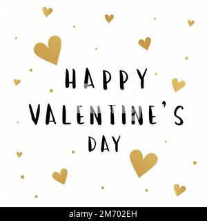 Vektor der Glücklichen Valentinskarte Stock Vektor