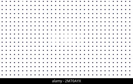 Polka-Punkte oder Kugelzapfen-Textur. Nahtloses Schwarzweißmuster. Gepunkteter Hintergrund. Weiches abstraktes geometrisches Muster. Stock Vektor