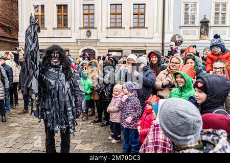 Breslau, Polen. 6. Januar 2023. 06 Jan 2023 Breslau, Polen. Epiphanien- oder Dreikönigstag-Prozession (Bild: © Krzysztof Kaniewski/ZUMA Press Wire) Stockfoto