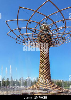 Tree of Life auf der Expo, universelle Ausstellung zum Thema Essen. Stockfoto