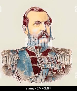 Alexander II. Von Russland, 1818 - 1881, Kaiser von Russland, digital verändert Stockfoto