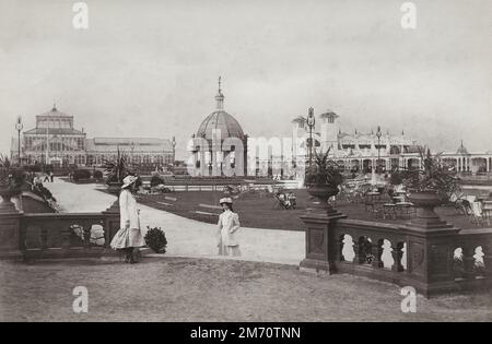 Vintage-Foto aus dem späten 19./frühen 20. Jahrhundert: 1908 - Wintergärten, Great Yarmouth, Norfolk Stockfoto