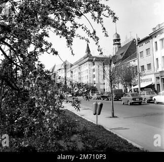 Zentrum von Târgu Mureș, Sozialistische Republik Rumänien, ca. 1976 Stockfoto