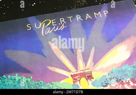 Viersen, Deutschland - Mai 9. 2022: Auftakt des Vinyl-Titels der Supertramp-Band live in Paris Stockfoto