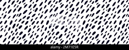 Tiermuster für Textildesign. Nahtloses Muster dalmatinischer oder Kuhflecken. Natürliche Texturen. Stock Vektor