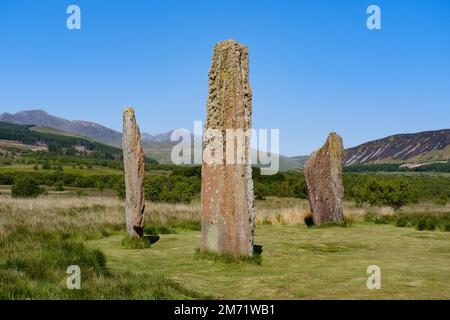 Machrie Moor steht auf der Insel Arran, Schottland Stockfoto