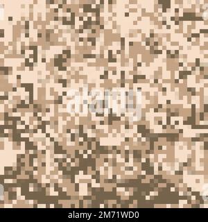 Digitales Tarnmuster. Abstrakter, moderner militärischer Textildruck. Vektordarstellung Stock Vektor
