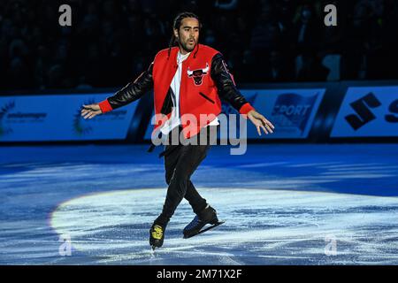 Unipol Arena, Bologna, Italien, 06. Januar 2023, Philip Warren während 2023 Bol on Ice – Plushenko and Friends – Ice Sports Stockfoto