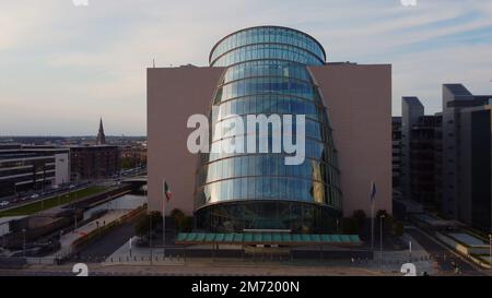 Das Convention Center Dublin Luftbild Stockfoto