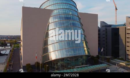 Das Convention Center Dublin Luftbild Stockfoto