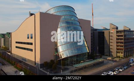 Das Convention Center Dublin Luftbild Stockfoto