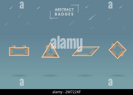 Abstrakte geometrische Formgestaltungs-Vektoren Stock Vektor