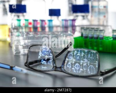 Klinische Hirnforschung, Konzeptbild Stockfoto