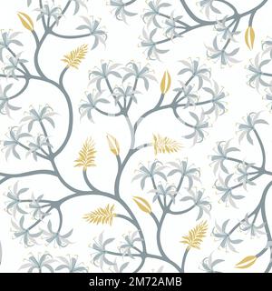 Pastell Natur nahtlos gemusterten Hintergrund Vektor Stock Vektor