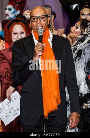 London, Großbritannien. 06. Januar 2023. Ru Paul bei der Markteinführung von Drag Con UK 2023 in London. Kredit: SOPA Images Limited/Alamy Live News Stockfoto