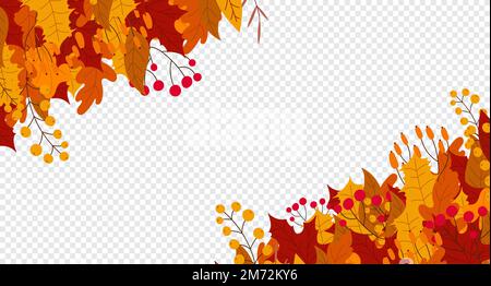 Hallo Herbstlaub. Herbstlaub und beliebte Blätter. Herbstdesign. Charmantes Herbstmuster. Handgezeichnet. Vektordarstellung Stock Vektor