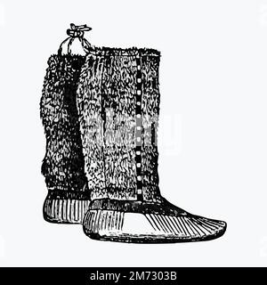 Eskimo Boots Illustration Vektor Stock Vektor