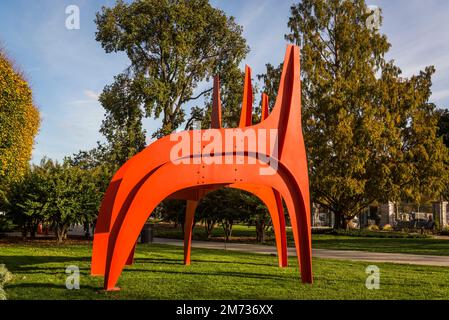 Alexander Calder: Cheval Rouge, 1974, National Gallery of Art – Sculpture Garden, Washington, D.C., USA Stockfoto