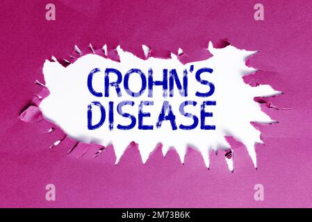 Handschrifttext Morbus Crohn. Geschäftsidee entzündliche Erkrankung des Gastrointestinaltraktes Stockfoto