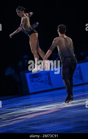 Bologna, Italien. 06. Januar 2023. Rebecca Ghilardi und Filippo Ambrosini (Italien) während 2023 Bol on Ice â Plushenko and Friends, Ice Sports in Bologna, Italien, Januar 06 2023 Kredit: Independent Photo Agency/Alamy Live News Stockfoto