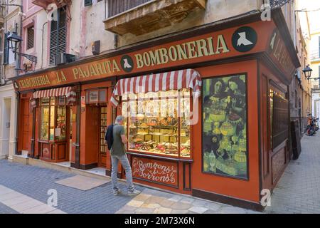 La Pajarita, Bomboneria, Carrer de Sant Nicolau, Altstadt, Palma, Mallorca, Spanien Stockfoto