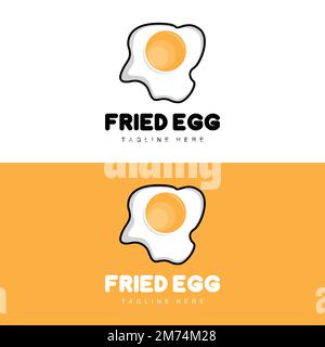 Egg Logo, Egg Farm Design, Chicken Logo, Asiatischer Food Vector Stock Vektor