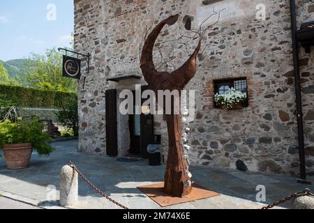 Bergamo, Mailand, Italien - 29. April 2022: Osteria Marascia Restaurant, Hotel und Spa-Komplex. Stockfoto